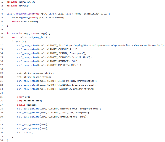 使用libcurl